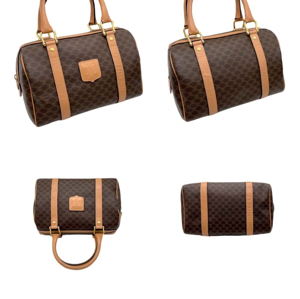 Celine (Authentic) Macadam Brown Medium Boston Ha… - image 7